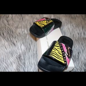 Marc Jacob Slides- Neon- Authentic- Size 37